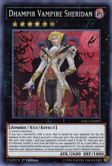 Dhampir Vampire Sheridan [DASA-EN007] Secret Rare | Exor Games Truro