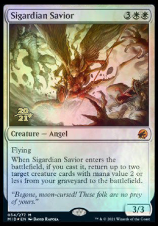 Sigardian Savior [Innistrad: Midnight Hunt Prerelease Promos] | Exor Games Truro