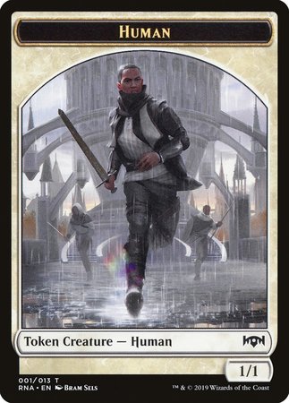 Human Token [Ravnica Allegiance Tokens] | Exor Games Truro