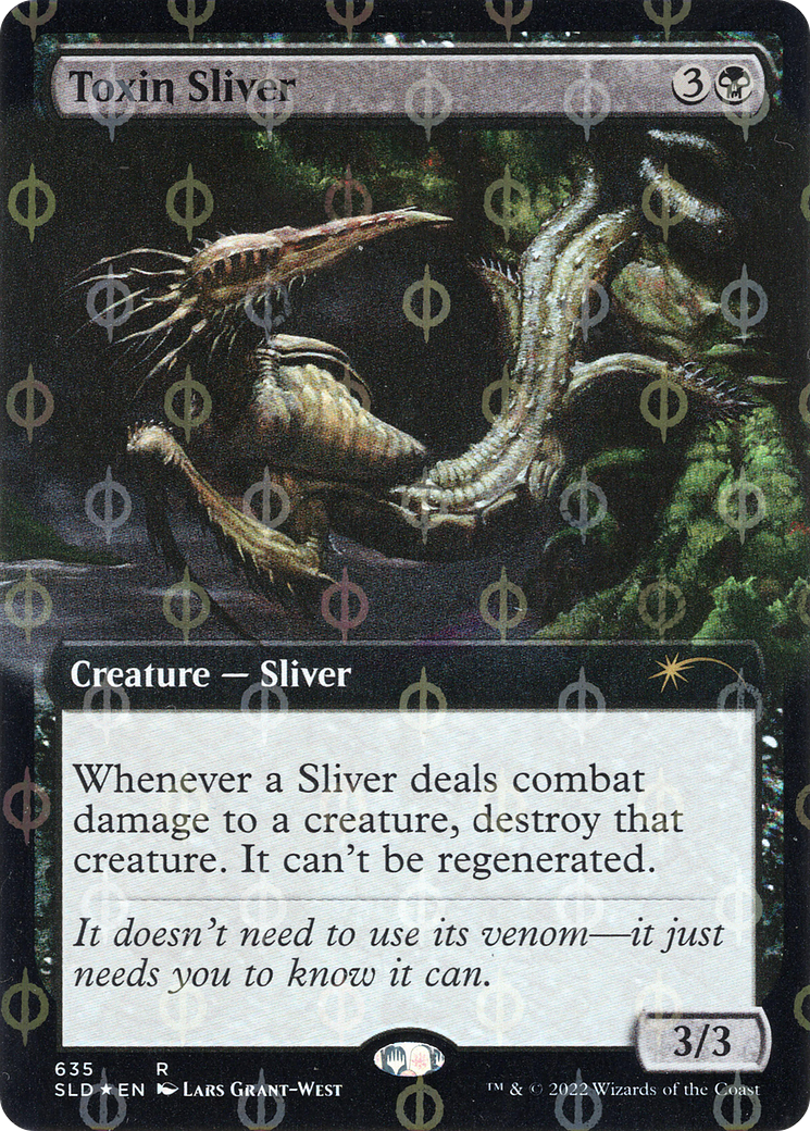 Toxin Sliver (Extended Art) (Step-and-Compleat Foil) [Secret Lair Drop Promos] | Exor Games Truro