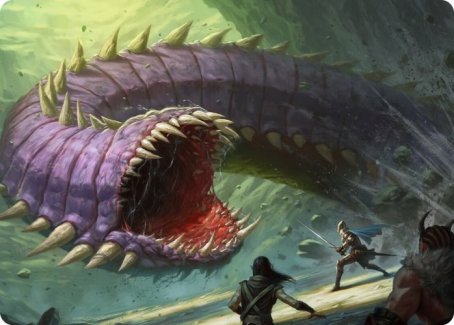 Purple Worm Art Card [Dungeons & Dragons: Adventures in the Forgotten Realms Art Series] | Exor Games Truro