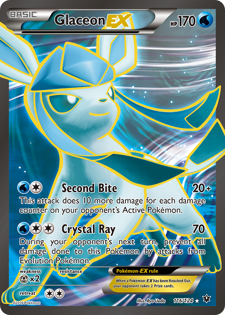 Glaceon EX (116/124) [XY: Fates Collide] | Exor Games Truro