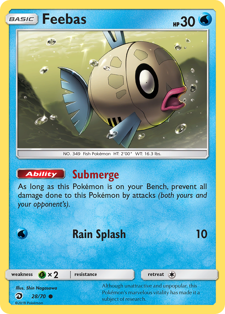 Feebas (28/70) [Sun & Moon: Dragon Majesty] | Exor Games Truro
