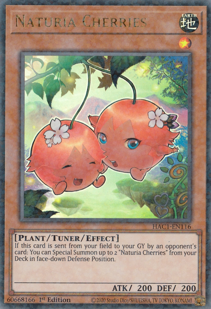 Naturia Cherries (Duel Terminal) [HAC1-EN116] Parallel Rare | Exor Games Truro