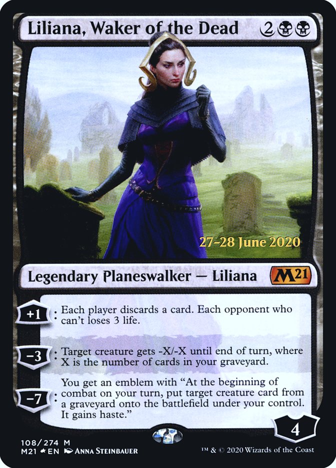 Liliana, Waker of the Dead  [Core Set 2021 Prerelease Promos] | Exor Games Truro