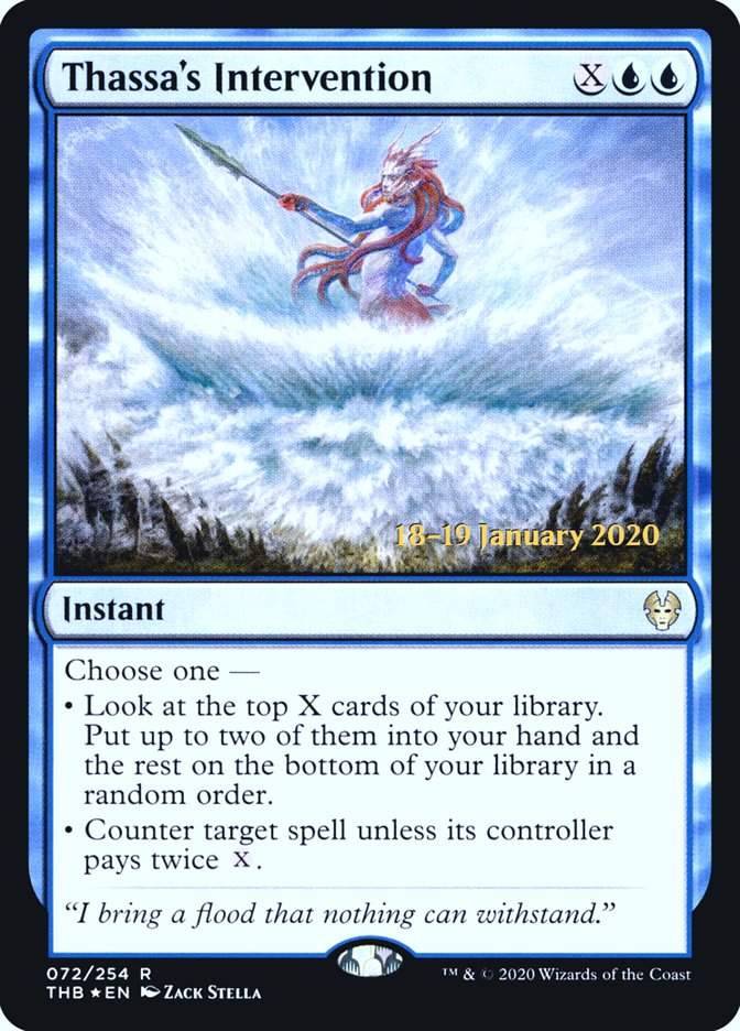 Thassa's Intervention [Theros Beyond Death Prerelease Promos] | Exor Games Truro
