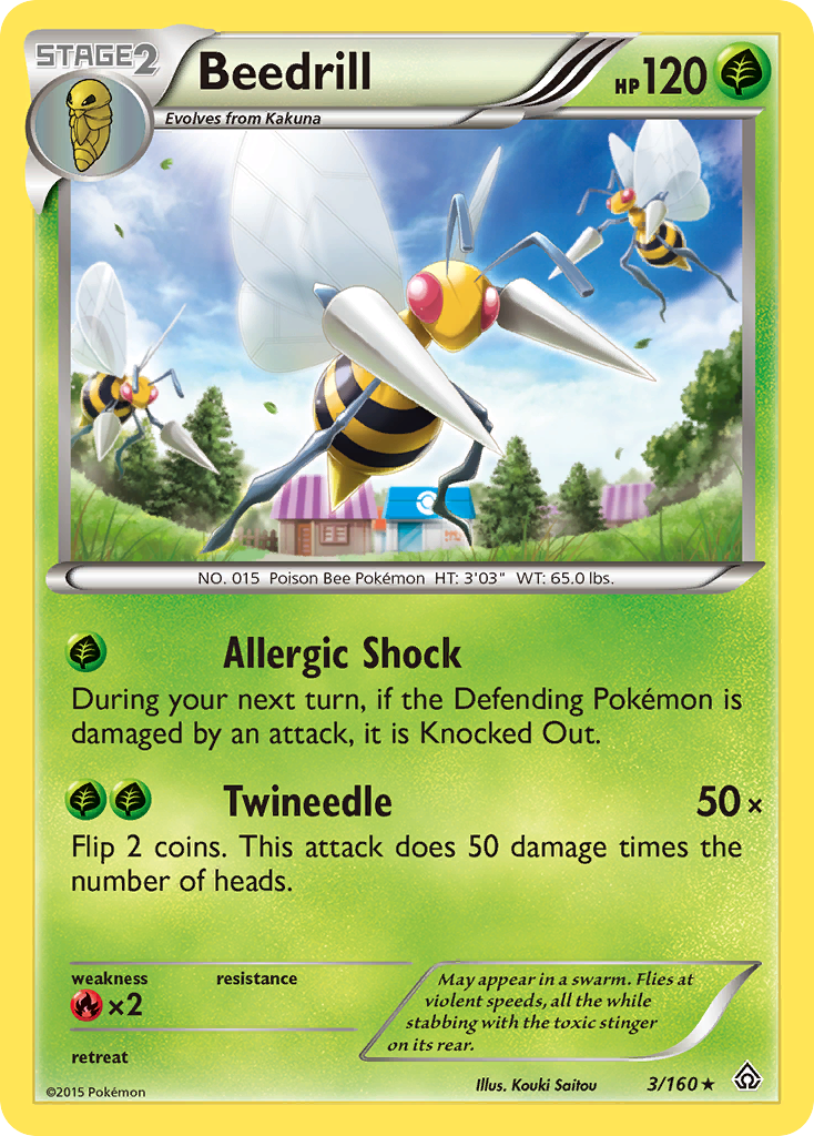 Beedrill (3/160) [XY: Primal Clash] | Exor Games Truro