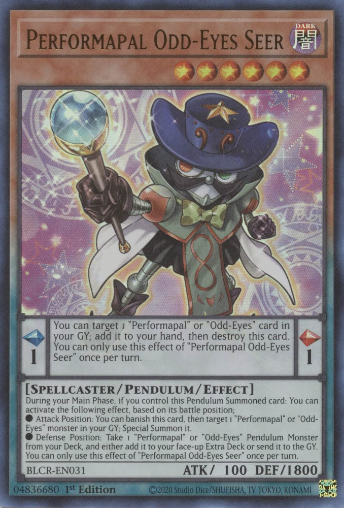 Performapal Odd-Eyes Seer [BLCR-EN031] Ultra Rare | Exor Games Truro