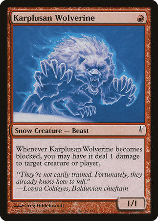 Karplusan Wolverine [Coldsnap] | Exor Games Truro