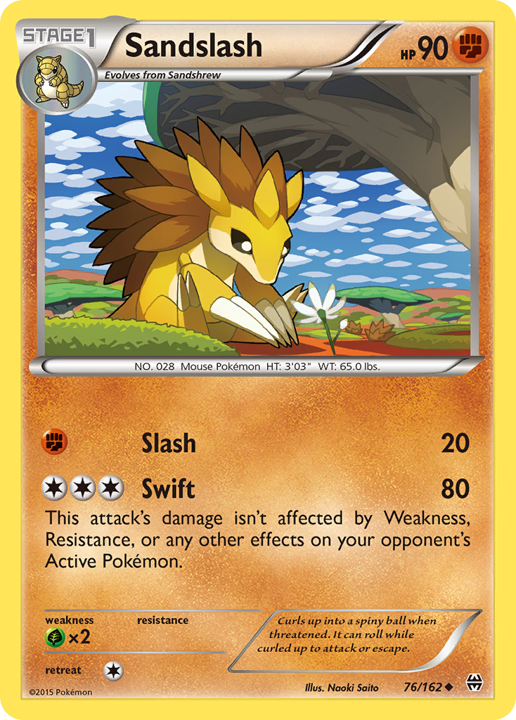 Sandslash (76/162) [XY: BREAKthrough] | Exor Games Truro