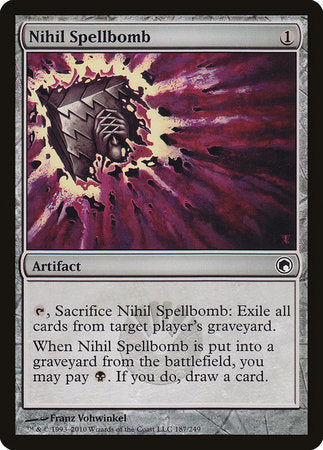 Nihil Spellbomb [Scars of Mirrodin] | Exor Games Truro