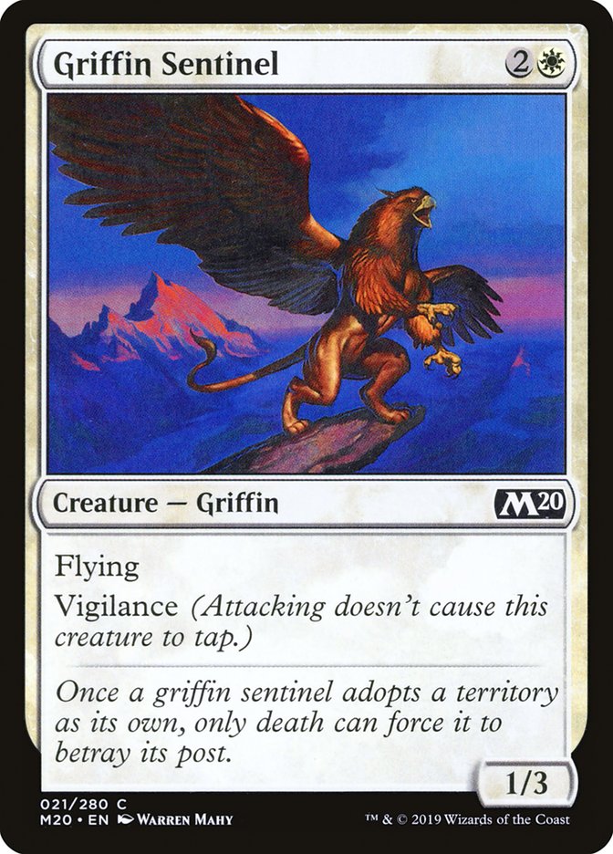 Griffin Sentinel [Core Set 2020] | Exor Games Truro