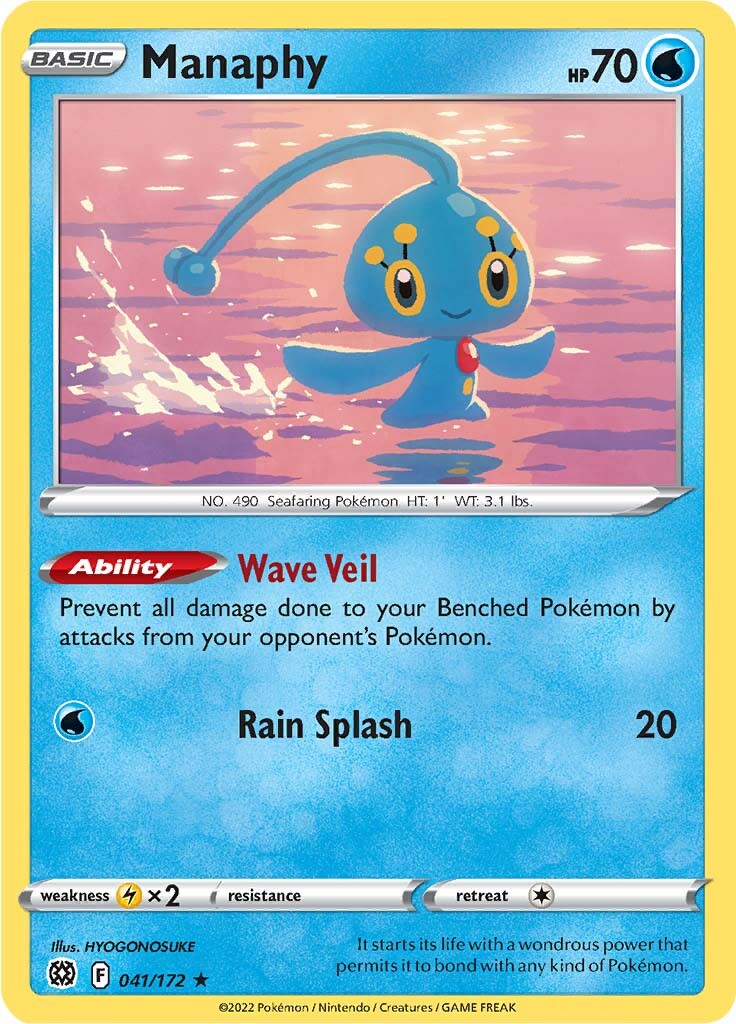 Manaphy (041/172) [Sword & Shield: Brilliant Stars] | Exor Games Truro