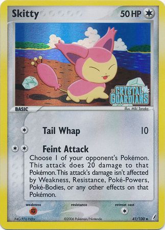 Skitty (41/100) (Stamped) [EX: Crystal Guardians] | Exor Games Truro