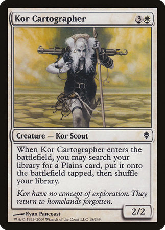 Kor Cartographer [Zendikar] | Exor Games Truro