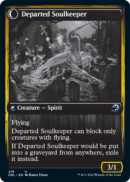 Devoted Grafkeeper // Departed Soulkeeper [Innistrad: Double Feature] | Exor Games Truro