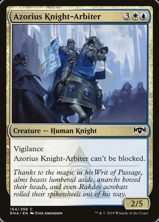 Azorius Knight-Arbiter [Ravnica Allegiance] | Exor Games Truro