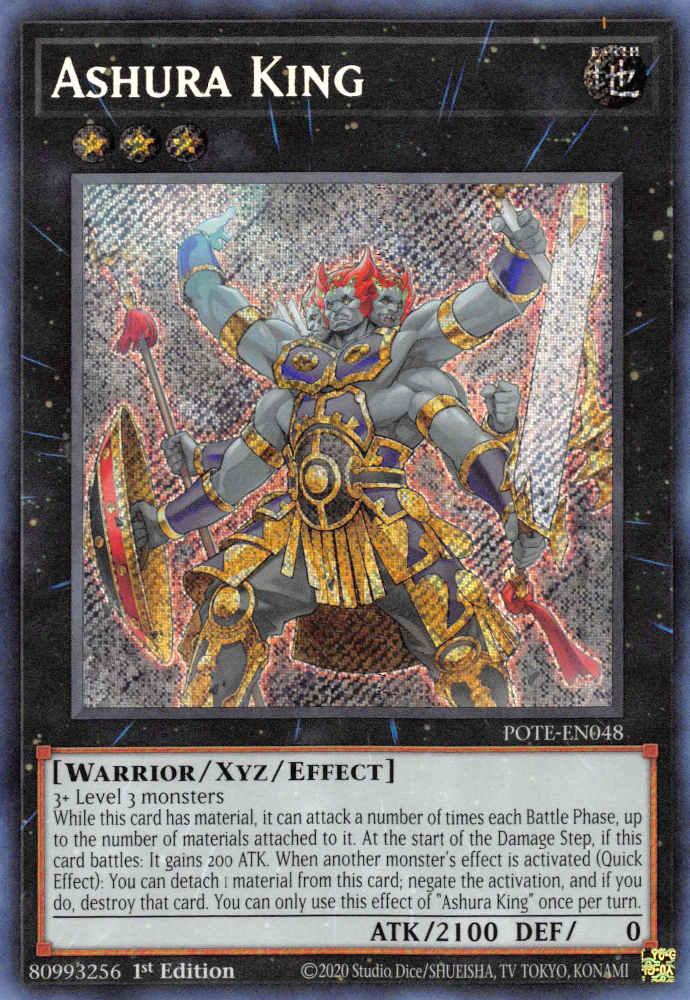 Ashura King [POTE-EN048] Secret Rare | Exor Games Truro