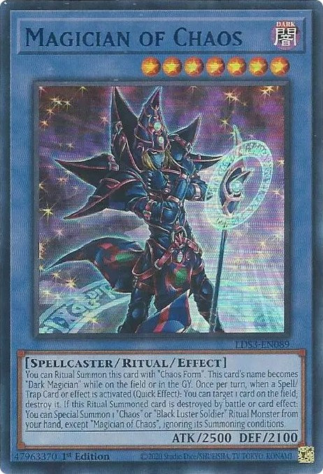 Magician of Chaos (Blue) [LDS3-EN089] Ultra Rare | Exor Games Truro