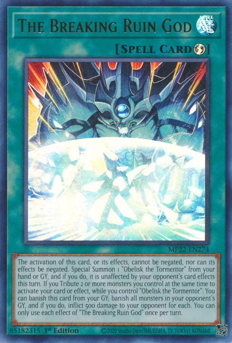 The Breaking Ruin God [MP22-EN274] Ultra Rare | Exor Games Truro