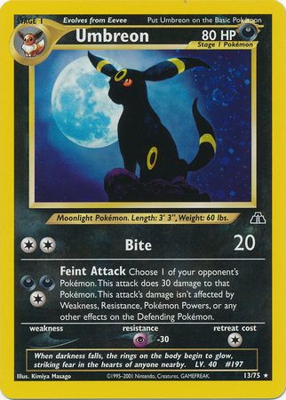 Umbreon (13/75) [Neo Discovery Unlimited] | Exor Games Truro