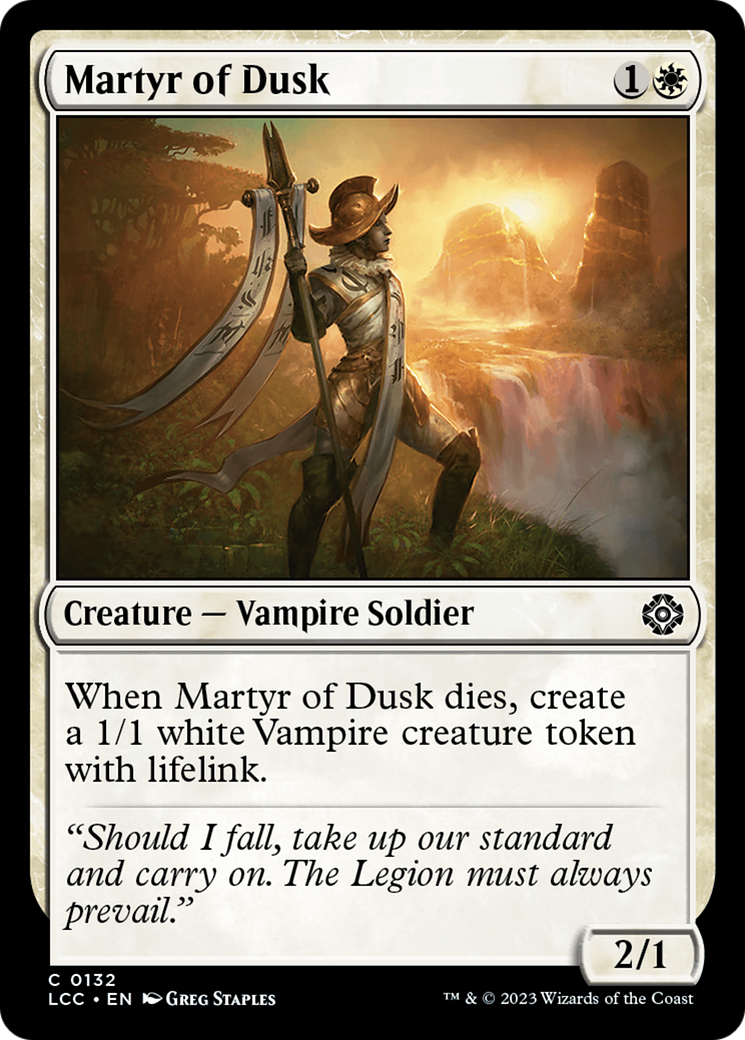 Martyr of Dusk [The Lost Caverns of Ixalan Commander] | Exor Games Truro