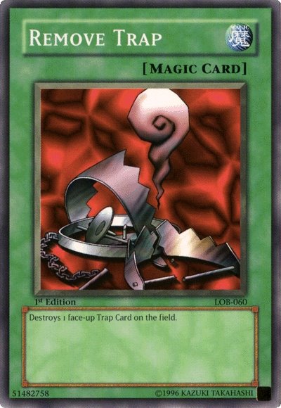 Remove Trap [LOB-060] Common | Exor Games Truro