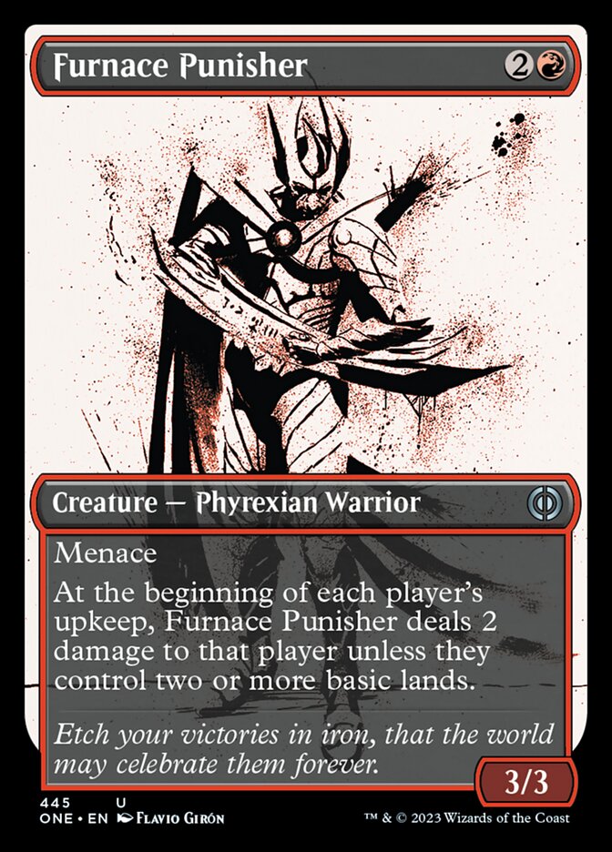 Furnace Punisher (Showcase Ichor Step-and-Compleat Foil) [Phyrexia: All Will Be One] | Exor Games Truro