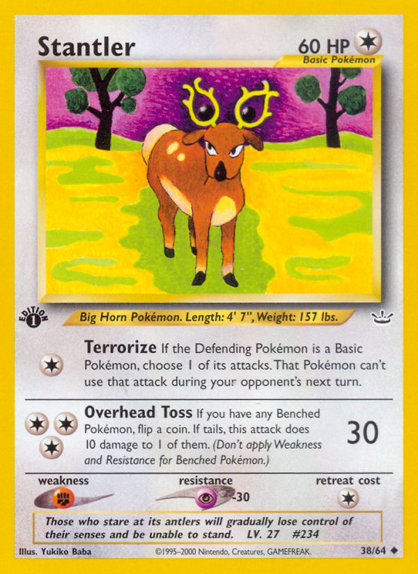 Stantler (38/64) [Neo Revelation 1st Edition] | Exor Games Truro