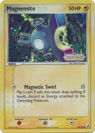 Magnemite (59/92) (Stamped) [EX: Legend Maker] | Exor Games Truro