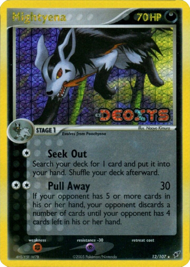 Mightyena (12/107) (Stamped) [EX: Deoxys] | Exor Games Truro