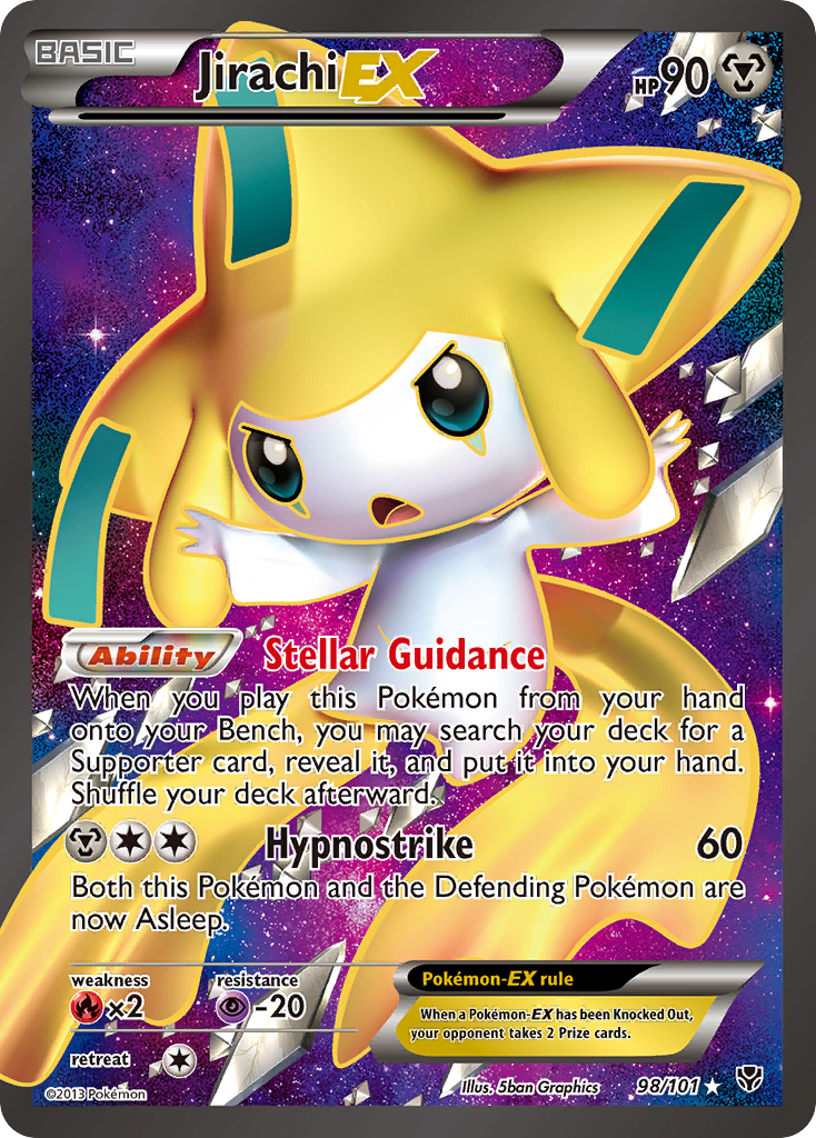 Jirachi EX (98/101) [Black & White: Plasma Blast] | Exor Games Truro