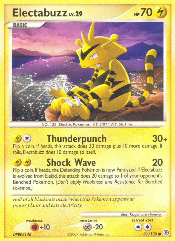 Electabuzz (81/130) [Diamond & Pearl: Base Set] | Exor Games Truro