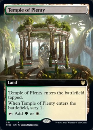 Temple of Plenty (Extended Art) [Theros Beyond Death] | Exor Games Truro