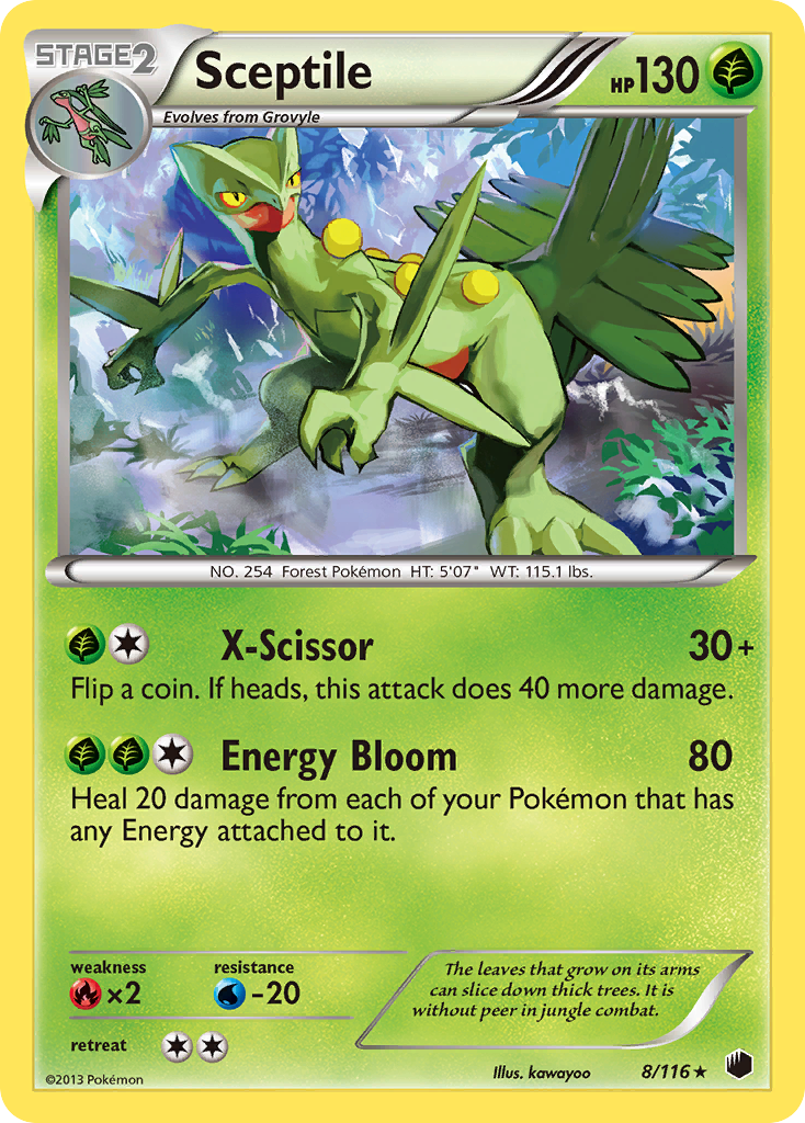 Sceptile (8/116) [Black & White: Plasma Freeze] | Exor Games Truro