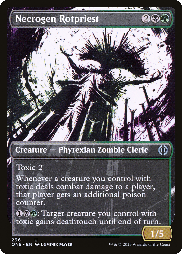 Necrogen Rotpriest (Borderless Ichor) [Phyrexia: All Will Be One] | Exor Games Truro