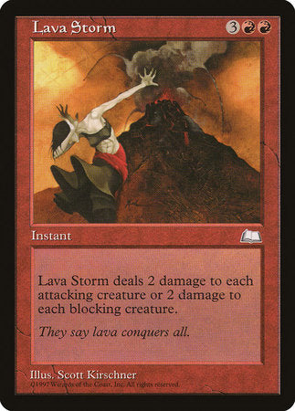 Lava Storm [Weatherlight] | Exor Games Truro