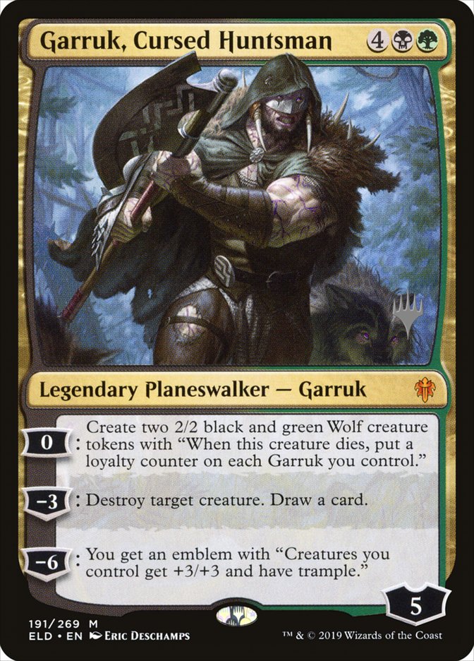 Garruk, Cursed Huntsman (Promo Pack) [Throne of Eldraine Promos] | Exor Games Truro