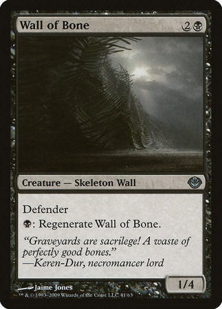 Wall of Bone [Duel Decks: Garruk vs. Liliana] | Exor Games Truro