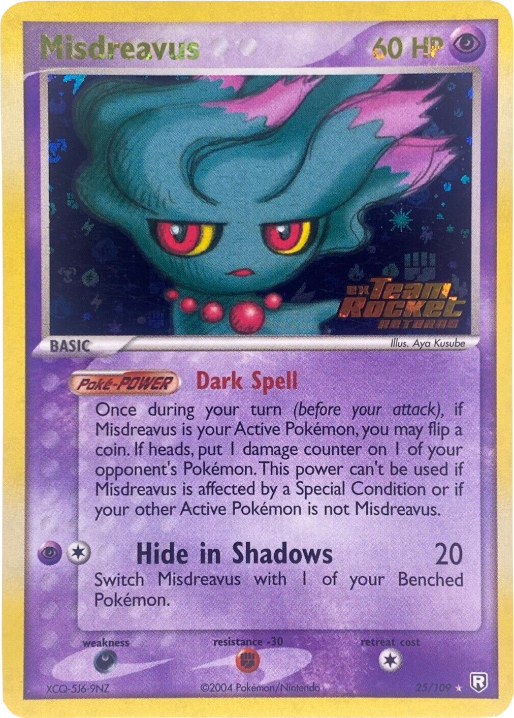 Misdreavus (25/109) (Stamped) [EX: Team Rocket Returns] | Exor Games Truro