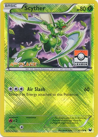 Scyther (4/108) (League Promo 4th Place) [Black & White: Dark Explorers] | Exor Games Truro