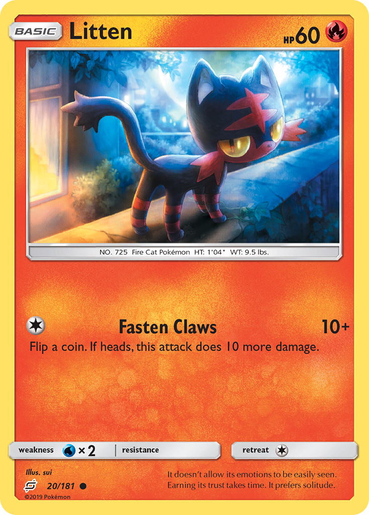 Litten (20/181) [Sun & Moon: Team Up] | Exor Games Truro