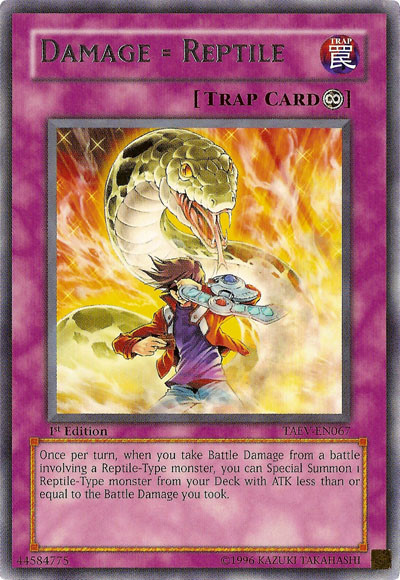 Damage = Reptile [TAEV-EN067] Rare | Exor Games Truro