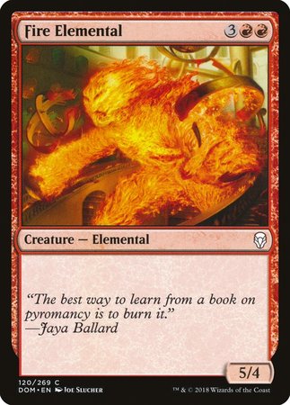 Fire Elemental [Dominaria] | Exor Games Truro