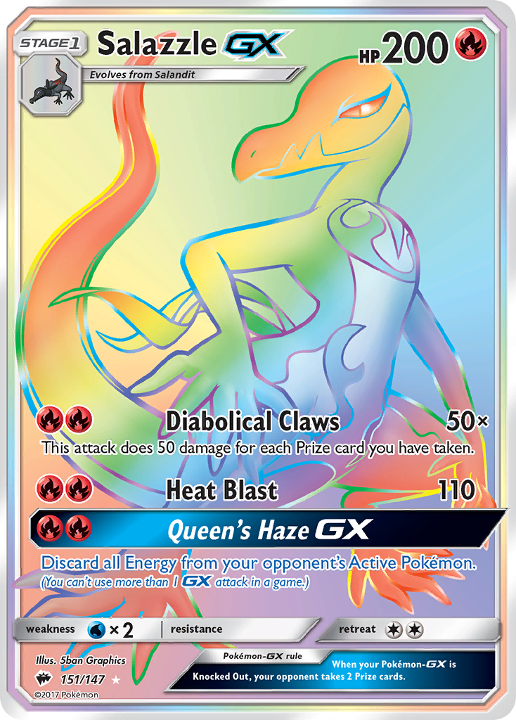 Salazzle GX (151/147) [Sun & Moon: Burning Shadows] | Exor Games Truro