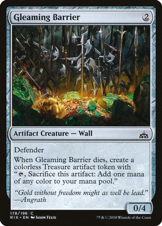 Gleaming Barrier [Rivals of Ixalan] | Exor Games Truro