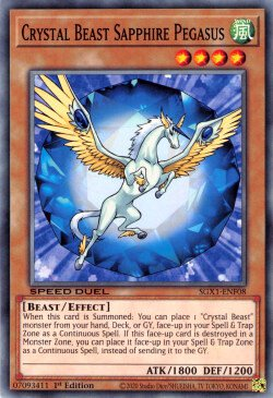 Crystal Beast Sapphire Pegasus [SGX1-ENF08] Common | Exor Games Truro