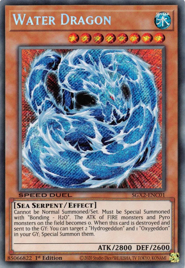 Water Dragon [SGX2-ENC01] Secret Rare | Exor Games Truro