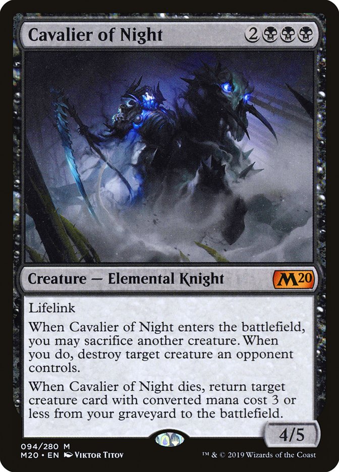 Cavalier of Night [Core Set 2020] | Exor Games Truro