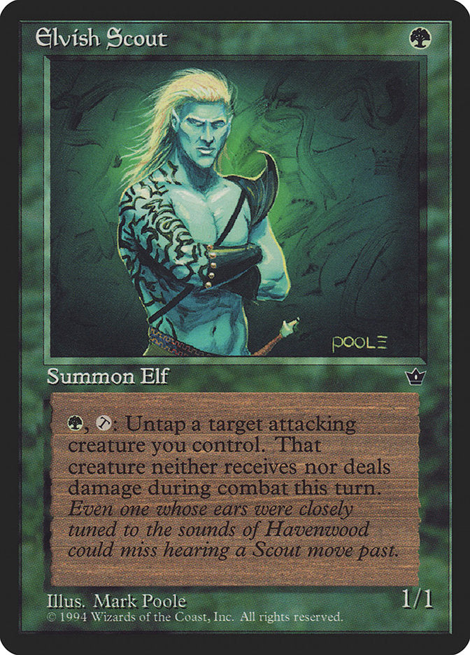 Elvish Scout (Mark Poole) [Fallen Empires] | Exor Games Truro